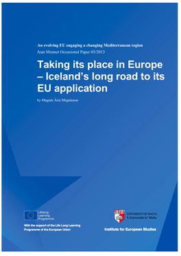 Iceland's Long Road to Its EU Application