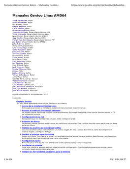 Manual Gentoo Linux AMD64