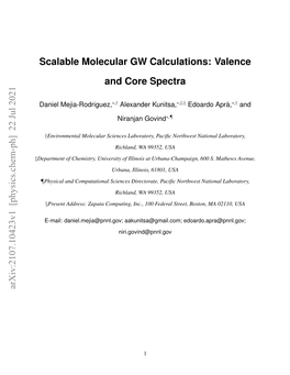 Scalable Molecular GW Calculations: Valence and Core Spectra Arxiv