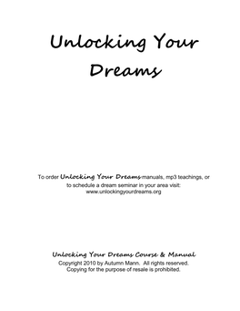 Steps to Dream Interpretation