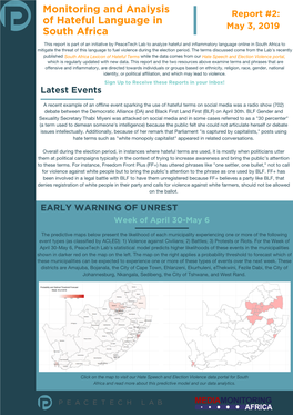 South Africa Hate Speech Report #2