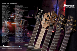 Ibanez Bass Artist Roster