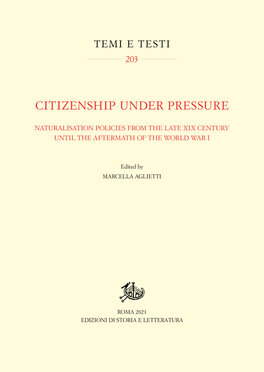 Citizenship Under Pressure