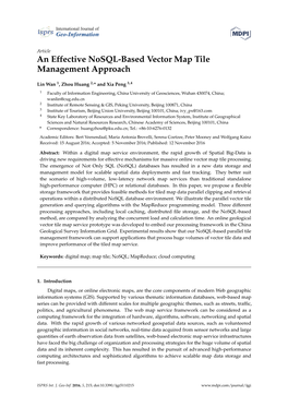 An Effective Nosql-Based Vector Map Tile Management Approach