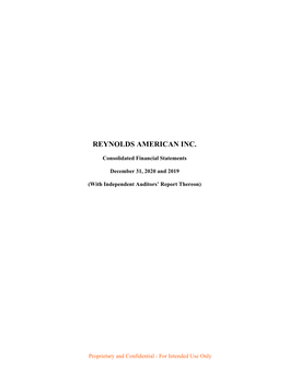 Reynolds American Inc
