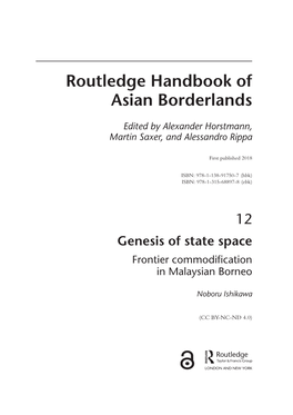 Routledge Handbook of Asian Borderlands