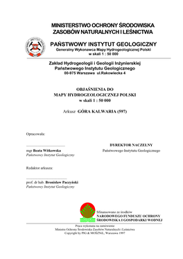 Ministerstwo Ochrony Środowiska Zasobów Naturalnych I Leśnictwa