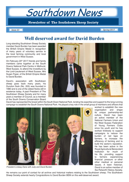 Southdown News Newsletter of the Southdown Sheep Society