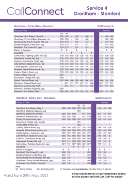 Service 4 Grantham - Stamford