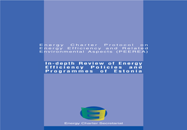 In-Depth Review of Energy Efficiency Policies and Programmes of Estonia