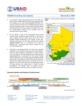 Chad, and Including Northern Cameroon, Has Been Spared from Feeling the Effects of the Current Mediocre Growing Season