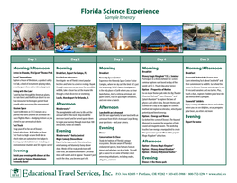 Florida Science Tour