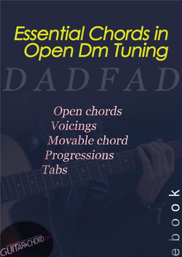 Essential Chords in Open Dm Tuning