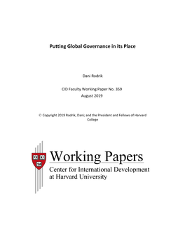 Putting Global Governance in Its Place