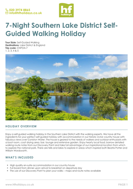 Guided Walking Holiday