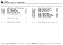 Centre Scolaire De GUICHEN: Circuits Spécifiques
