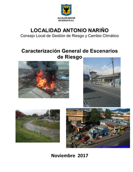 LOCALIDAD ANTONIO NARIÑO Caracterización General De