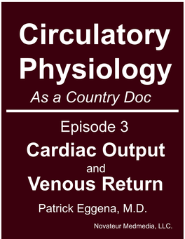 Cardiac Output Venous Return