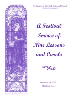 A Festival Service of Nine Lessons and Carols