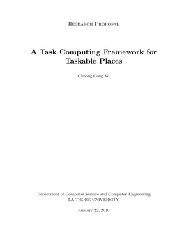 A Task Computing Framework for Taskable Places