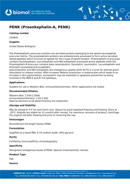 Usbiological Datasheet