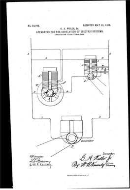 Apparatus for the Regulation of Electric Systems, Application Filed June 22, 1906