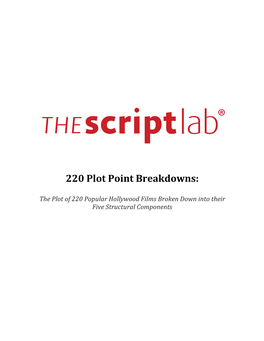 220 Plot Point Breakdowns