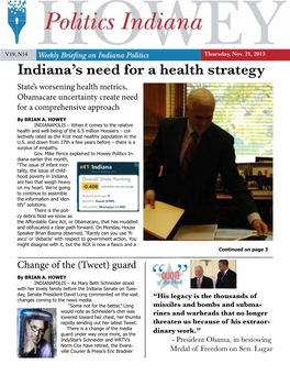 Indiana's Need for a Health Strategy