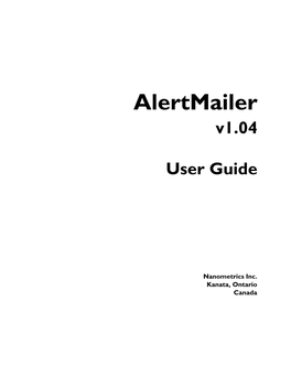 Alertmailer V1.04