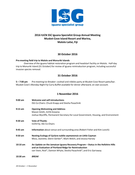 2016 ISG Mtg Agenda Postmtg Copy