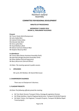 Committee for Regional Development