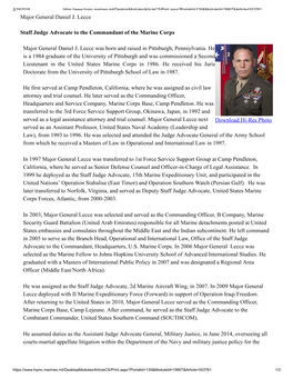 Download Hi-Res Photo Major General Daniel J. Lecce Staff Judge