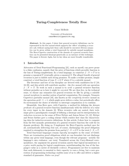 Turing-Completeness Totally Free