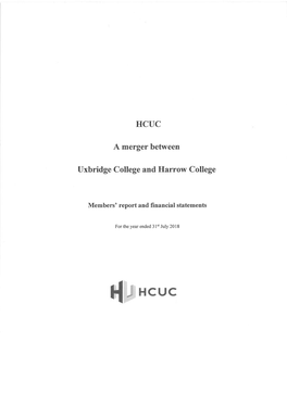 HCUC a Merger Between Uxbridge College and Harrow College