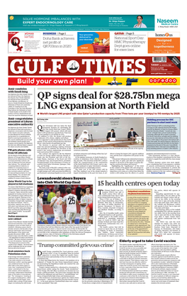 QP Signs Deal for $28.75Bn Mega LNG Expansion at North Field