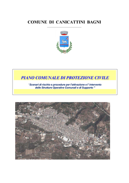 Piano Comunale Di Protezione Civile