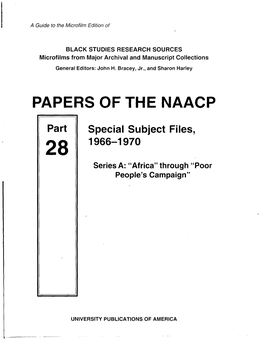 Papers of the Naacp