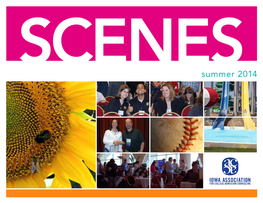 Scenessummer 2014 LETTER from the PRESIDENT