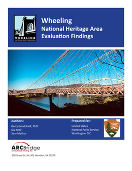 Wheeling National Heritage Area Evaluation Findings