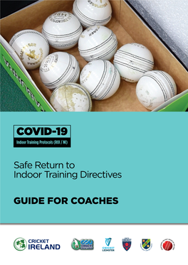 Safe Return to Indoor Training Directives GUIDE for COACHES
