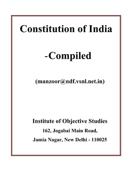 Constitution of India