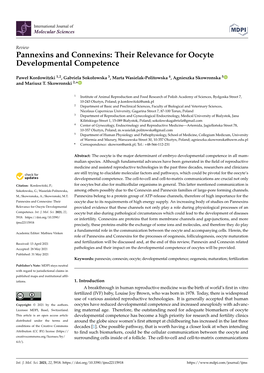 Pannexins and Connexins: Their Relevance for Oocyte Developmental Competence