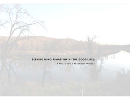 Seeking Mino-Pimatisiwin (The Good Life): a Photovoice Research Project