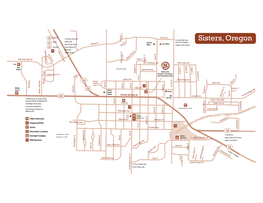 Official Map of Downtown Sisters Oregon