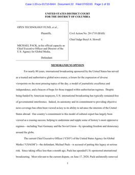 Case 1:20-Cv-01710-BAH Document 22 Filed 07/02/20 Page 1 of 33