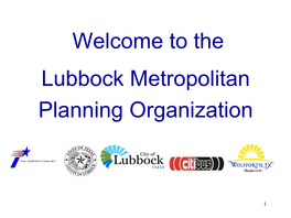 Lubbock MPO Orientation
