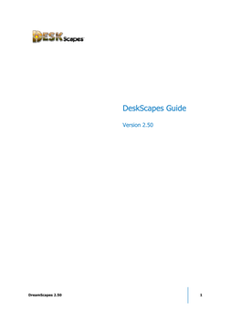 Deskscapes Guide V2.50