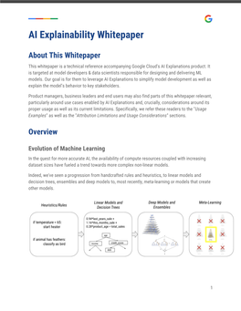 AI Explainability Whitepaper