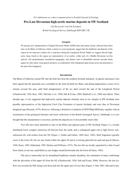 Pre-Late Devensian High-Arctic Marine Deposits in SW Scotland