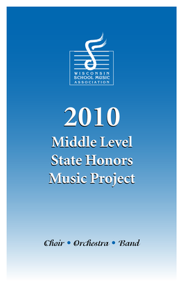 2010 WSMA Middle Level State Honors Band